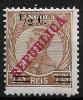 ANGOLA 1919 D. MANUEL SURCHARGED 1/2 OVER 75C MNH (NP#71-P02-L4) - Angola