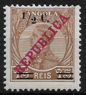 ANGOLA 1919 D. MANUEL SURCHARGED 1/2 OVER 75C MNH (NP#71-P02-L4) - Angola