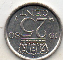 Pays-bas 25 Cents 1980 - Sonstige & Ohne Zuordnung