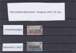 ÄGYPTEN - EGYPT - EGYPTIAN - INT.EISENBAHN-KOGRESS - TRAIN - LOKOMOTIVE 1933 KOMPLET GESTEMPELT USED - Usati