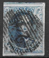 OBP11 Met 4 Randen En Geburen, Met Balkstempel P24 Bruxelles (zie Scans) - 1858-1862 Medaillen (9/12)