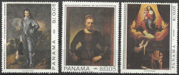 PANAMA - 1967 -PITTURA DI REMBRANDT, INGRES ,GAINSBOROUGH - SERIE 3 VALORI - NUOVA MNH** (YVERT 446\8 - MICHEL 997\9) - Rembrandt