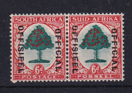 South Africa: 1935/49   Official - Orange Tree   SG O24    6d   [Die I]   MH Pair - Service