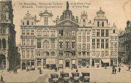 Belgique - Bruxelles - Maisons Des Tailleurs Et De Victor Hugo - Animée - Automobiles - Oblitération Ronde De 1929 - CPA - Monumenti, Edifici