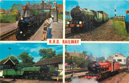 Trains - R.H.D. Railway - Multivues - CPM 14x9 Cms - Voir Scans Recto-Verso - Treinen