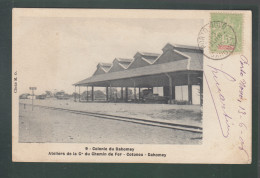 CP - Colonie Du  Dahomey - Cotonou -  Ateliers De La Compagnie Du Chemin De Fer  - Dahomey