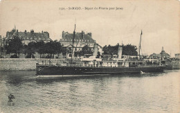 St Malo * Départ Du Bateau Vapeur VICTORIA Pour Jersey - Saint Malo