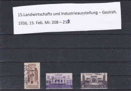 ÄGYPTEN - EGYPT - EGYPTIAN - 15.LANDWIRTSCHAFTS UND INDUSTRIE-AUSSTELLUNG 1936 - USED. - Used Stamps