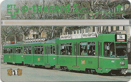 Switzerland: PTT P - KP-94/50C 404L Basler Verkehrs-Betriebe - Dreiwagen-Tramzug - Suisse
