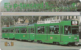 Switzerland: PTT P - KP-94/50C 404L Basler Verkehrs-Betriebe - Dreiwagen-Tramzug - Zwitserland