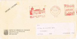 54498. Carta BARCELONA 1985. Franqueo Mecanico UNIVERSITAT De Barcelona, Difusion Cultural - Storia Postale