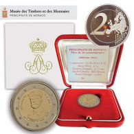 2 EURO BE MONACO 2022 ALBERT 1er EUROS Coffret Commémorative WORLDWIDE WELTWEIT - Monaco