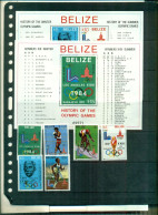 BELIZE HISTOIRE DES JEUX OLYMPIQUES 6 VAL + 2 BF NEUFS A PARTIR DE 10 EUROS - Belize (1973-...)