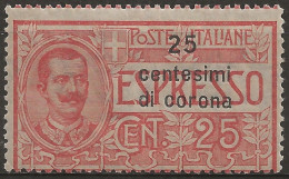 TRDAEx1NB,1921 Terre Redente/Dalmazia, Sassone Nr. 1, Espresso Nuovo Senza Linguella **/ - Dalmazia