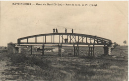 PENICHE  HAVRINCOURT   CANAL DU NORD   PONT - Houseboats