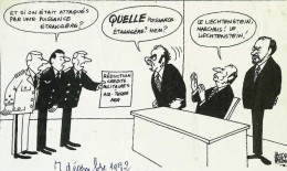 ► Coupure De Presse   Le Figaro Jacques Faisant 1982 Mitterrand Marchais Réduction Credits Militaires Liechtenstein - 1950 à Nos Jours