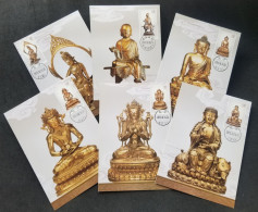 China Gold Bronze Buddhist Statues 2013 Buddha Religious (maxicard) *concordance PMK - Brieven En Documenten