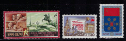 RUSSIA  1974 SCOTT #4167,4171,4172  MNH - Unused Stamps