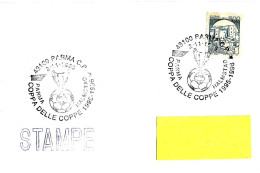 ITALIA ITALY - 1996 PARMA Coppa Delle Coppe Calcio PARMA-HALMSTAD 4-0 Su Busta Viaggiata - 7858 - 1991-00: Poststempel