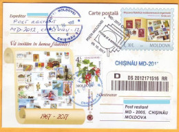 2017 Moldova Moldavie Moldau FDC The Moldavian Organized Philatelic Movement Is 50 Years Old. Postcard - Moldova
