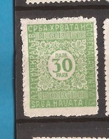 KR 2  1921  54    JUGOSLAVIJA JUGOSLAWIEN  PORTO     MNH - Ungebraucht