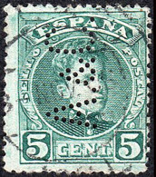 Málaga - Edi O 242 - Perforado "A&C" (Carlos Ayasse. Exportadores Vinos) - Used Stamps