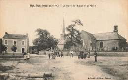 Pleugueneuc * La Place De L'église Et La Mairie * Le Cimetière - Autres & Non Classés