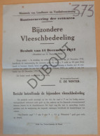 WOII - Affiche - 1942 Bijzondere Vleeschbedeeling (P380) - Affiches