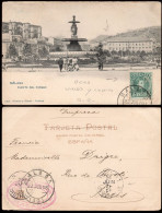 Málaga - Edi O TP 242 - Perforado "Döra" Postal "Málaga - Fuente Del Parque" A Paris - Cartas & Documentos