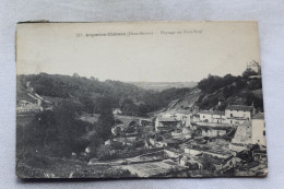 Cpa 1924, Argenton Château, Paysage Au Pont Neuf, Deux Sèvres 79 - Argenton Chateau