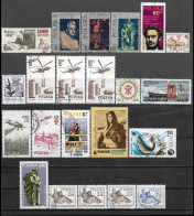 1970-1979 POLAND Lot Of 22 Used Stamps MICHEL CV €4.00 - Oblitérés