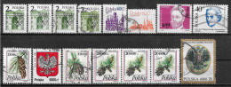 1980-1994 POLAND Lot Of 15 Used Stamps MICHEL CV €11.90 - Gebruikt