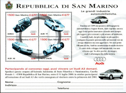 San Marino 1999 - Mi.Nr. Block 26 - Postfrisch MNH - Autos Cars AUDI - Cars