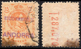 Andorra Española - Edi O 271 (España) - Marca "Correos Andorra" - Mancha De Aceite - Used Stamps