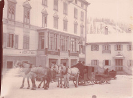 Schweiz Suisse * Photo Début 1900 * Post Telegraph * Traineau * Courrier Malle Poste ? * à Situer * Format 12.5x9cm - Autres & Non Classés