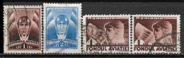 1932-1936 ROMANIA Set Of 4 POSTAL TAX USED STAMPS (Michel # 16,17,21) - Neufs