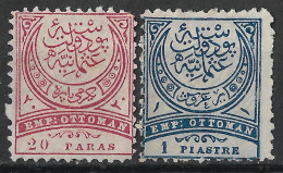 1890 TURKEY Set Of 2 Unused Stamps (Michel # 60B,61aB) CV €16.00 - Nuevos