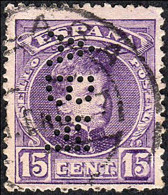 Málaga - Edi O 246 - Perforado "ABM" (Fábrica De Licores) - Used Stamps