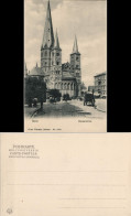 Bonn Straßen Partie Mit Personen, Kutsche, Münster-Kirche 1900 - Bonn