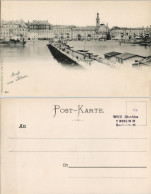 Ansichtskarte  Gruss Vom Rhein (Fluss) Mit Personen Behelfsbrücke 1900 - Unclassified