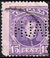 Málaga - Edi O 246 - Perforado "HJAF" - Used Stamps