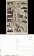 Ansichtskarte  Rhein (Fluss) Verlauf Von Koblenz Bis Mainz, Mehrbild-AK 1960 - Unclassified