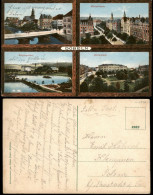 Döbeln Mehrbild-AK Königstrasse, Bürgergarten, Körnerplatz, Panorama 1910 - Döbeln