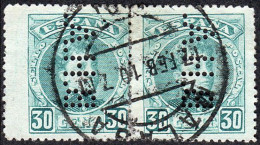 Málaga - Edi O 249 Pareja - Perforado "BHA" - Used Stamps