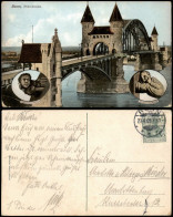 Ansichtskarte Bonn Rheinbrücke Rhine Bridge 1909 - Bonn