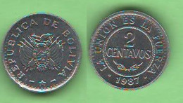 Bolivia 2 Centavos 1987 South America - Bolivië