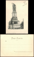 Rüdesheim (Rhein) National-Denkmal / Niederwalddenkmal - Seitenansicht 1906 - Ruedesheim A. Rh.