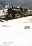 Verkehr Eisenbahn & Lokomotiven: Personenzug-Dampflokomotive Bei Daufenbach 1985 - Treinen