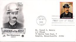 USA. N°2298 Sur Enveloppe 1er Jour (FDC) De 1994. Légende De L'Ouest /Conquête De L'Ouest : Bat Masterson. - Other & Unclassified