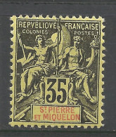 SAINT PIERRE ET MIQUELON N° 76 Gom Coloniale NEUF**  SANS CHARNIERE / Hingeless / MNH - Nuovi